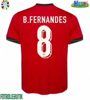 Portugal Bruno Fernandes #8 Hemmatröja EM 2024 Kortärmad